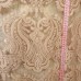 Ткань Сетка с пайетками корона (персиковый)